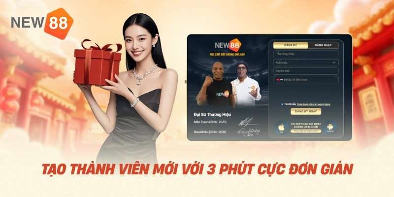 Tạo thành viên mới với 3 phút cực đơn giản